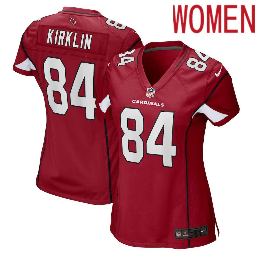 Women Arizona Cardinals 84 Jontre Kirklin Nike Cardinal Game Player NFL Jersey